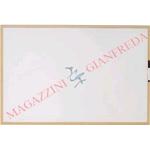 LAVAGNA BIANCA CORNICE IN LEGNO CM 60 X 90 + PENNARELLO.